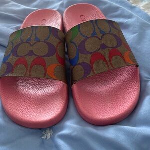 Coach slides size 9
